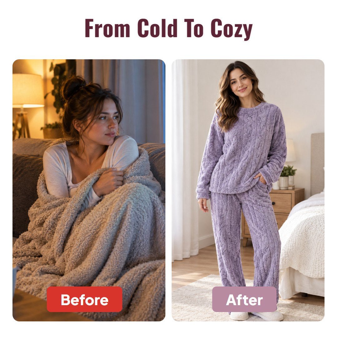 Cozora™ Cozy Fleece Lounge Set - Hartwella