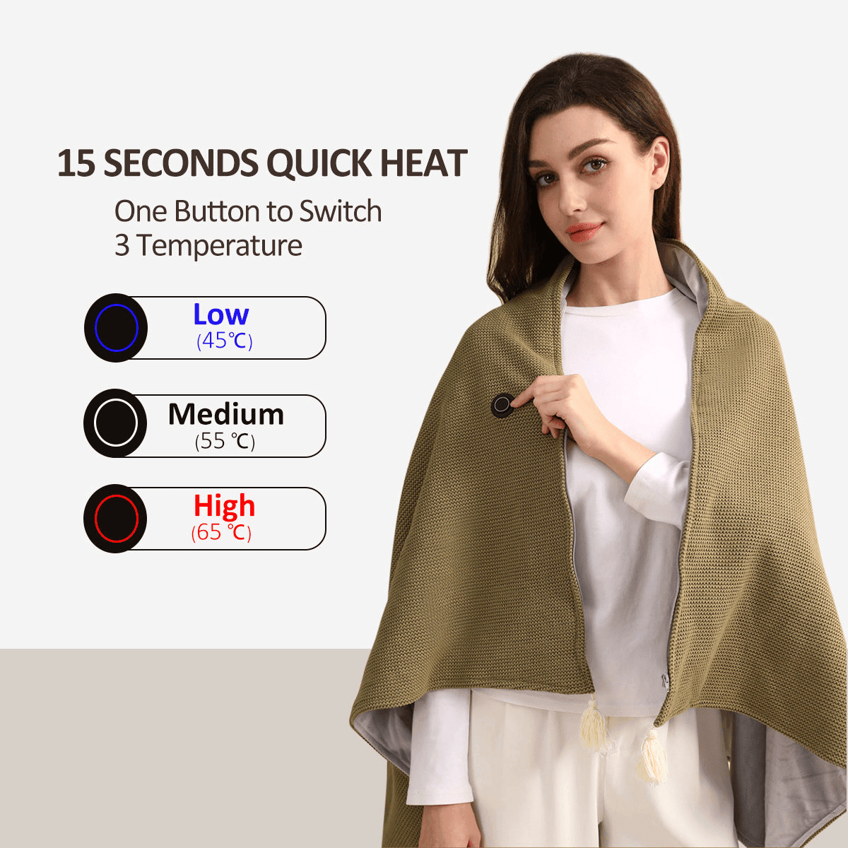 Cozora™ Portable Heated Blanket Shawl - Hartwella