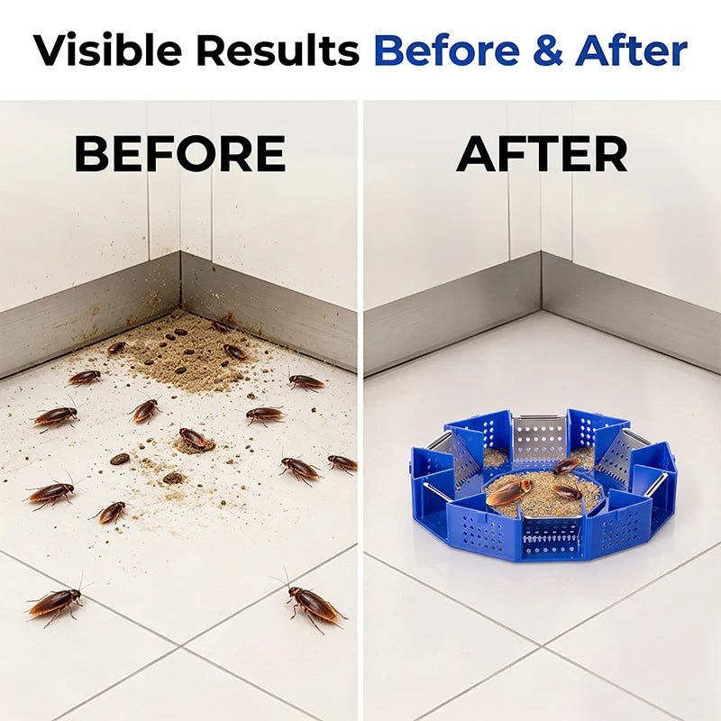 Creston Six-Door Cockroach Trap | Non-Toxic, Physical Pest Control - Hartwella