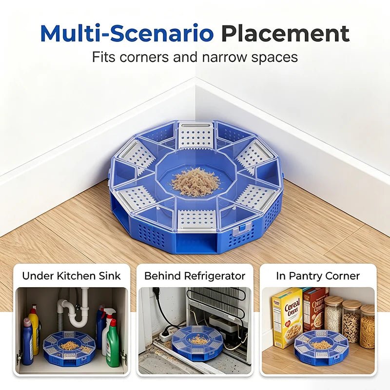 Creston Six-Door Cockroach Trap | Non-Toxic, Physical Pest Control - Hartwella