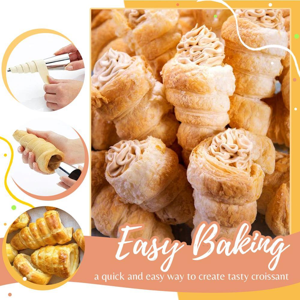Crisp Cone Croissant Mold | Stainless Steel, 5-Piece Set - Hartwella