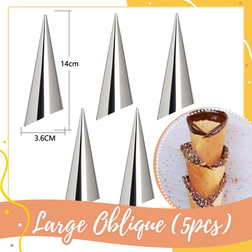 Crisp Cone Croissant Mold | Stainless Steel, 5-Piece Set - Hartwella