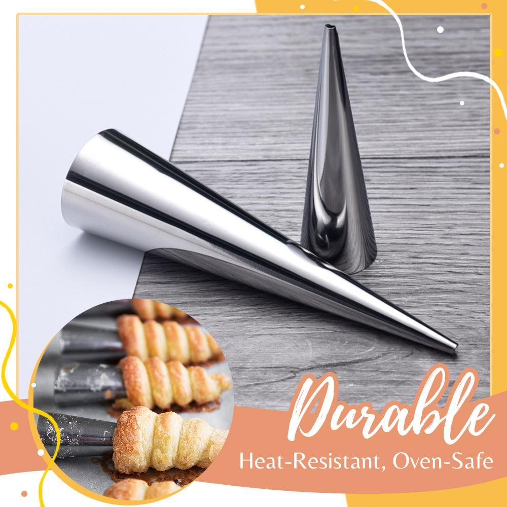 Crisp Cone Croissant Mold | Stainless Steel, 5-Piece Set - Hartwella