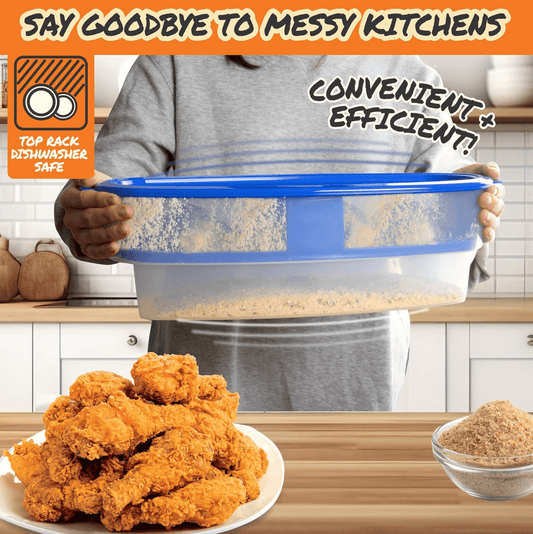 CrispMaster Breader | Mess-Free, Triple Layer System - Hartwella