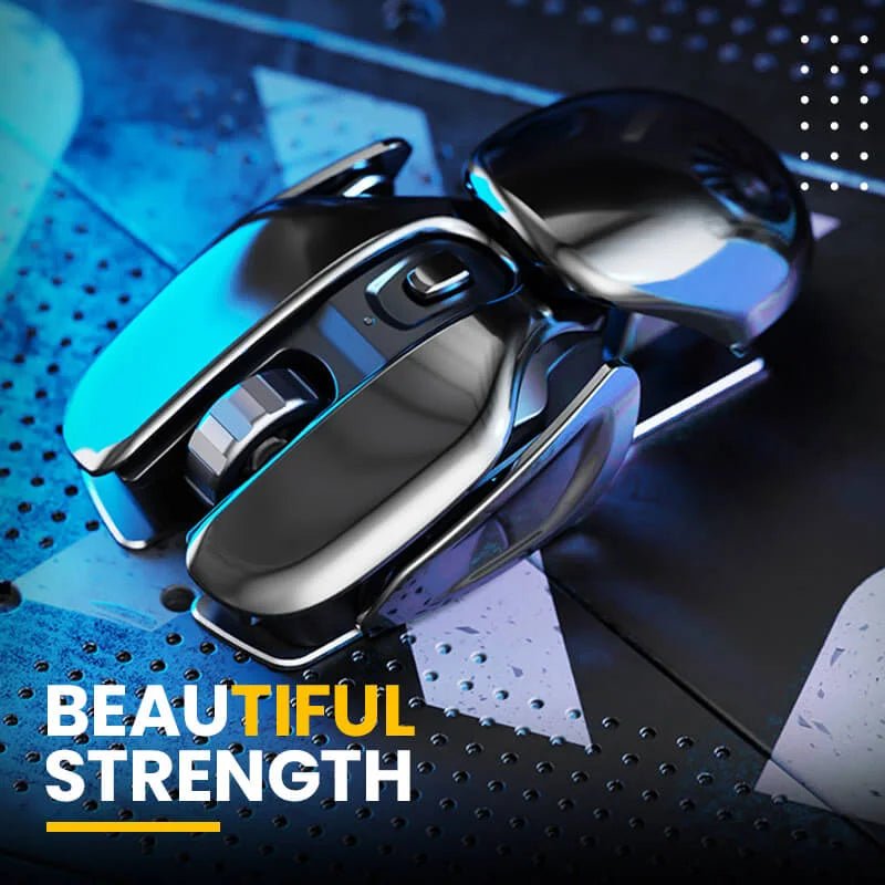 Cryonix Mouse | Wireless Ergonomic Metal Design - Hartwella