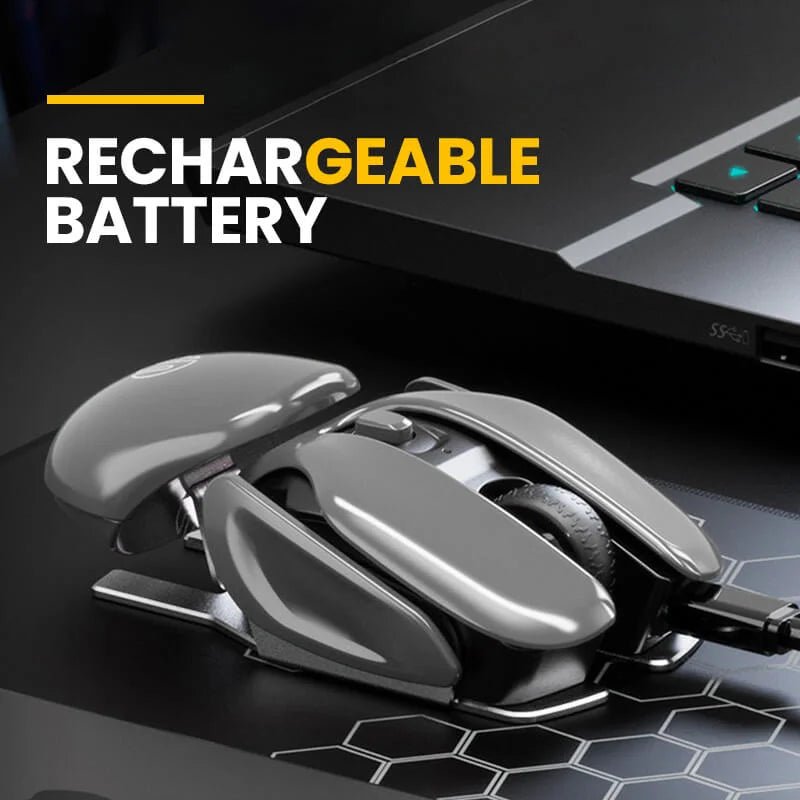 Cryonix Mouse | Wireless Ergonomic Metal Design - Hartwella