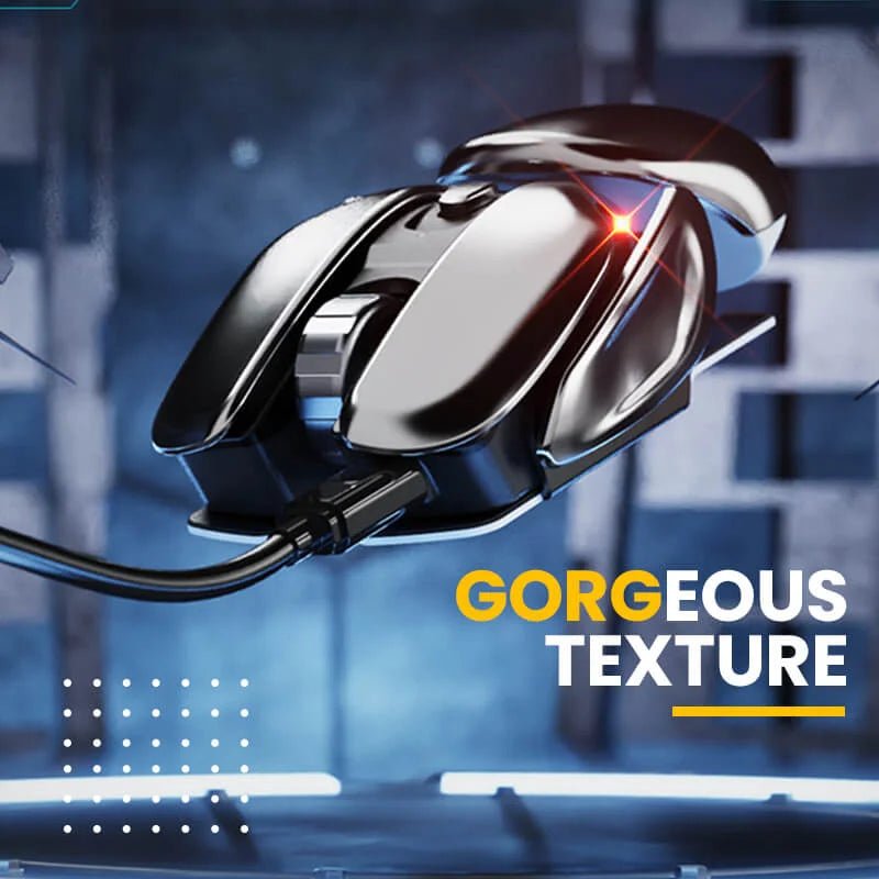 Cryonix Mouse | Wireless Ergonomic Metal Design - Hartwella