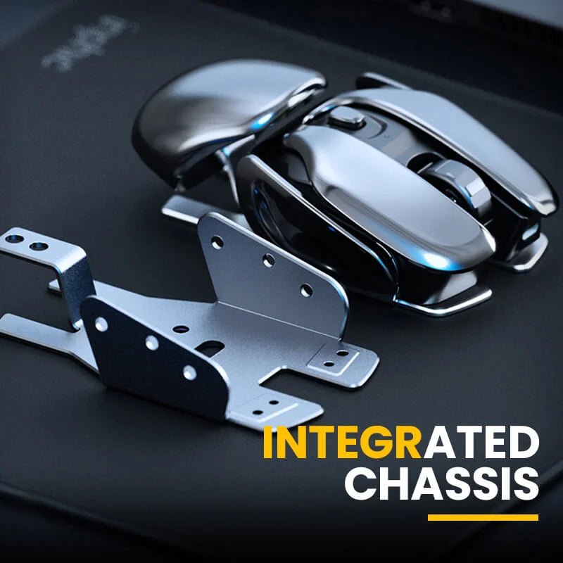 Cryonix Mouse | Wireless Ergonomic Metal Design - Hartwella