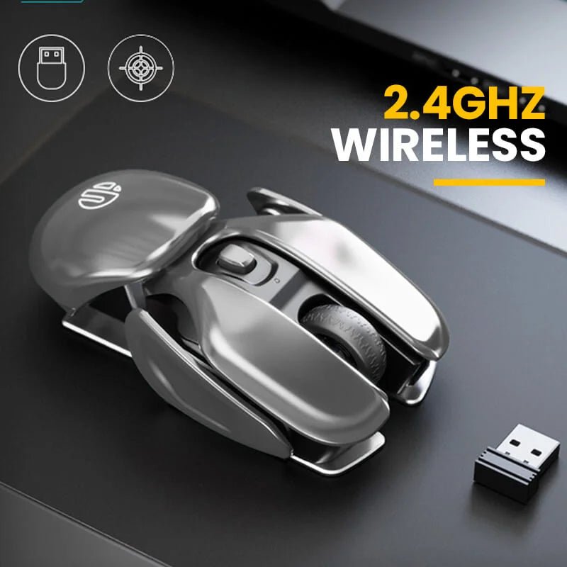 Cryonix Mouse | Wireless Ergonomic Metal Design - Hartwella