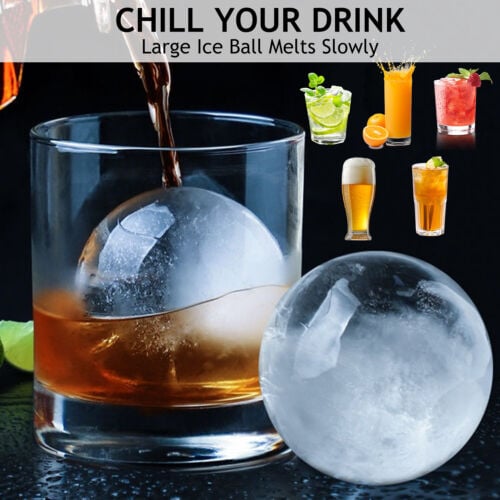 CrystalChill Ice Mold Set | BPA - Free, Makes 3 Round Ice Spheres - Hartwella