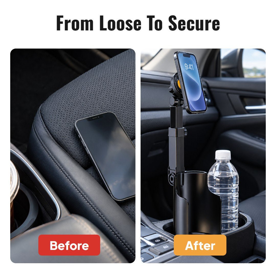 Cuplo™ Car Cup Holder Phone Mount