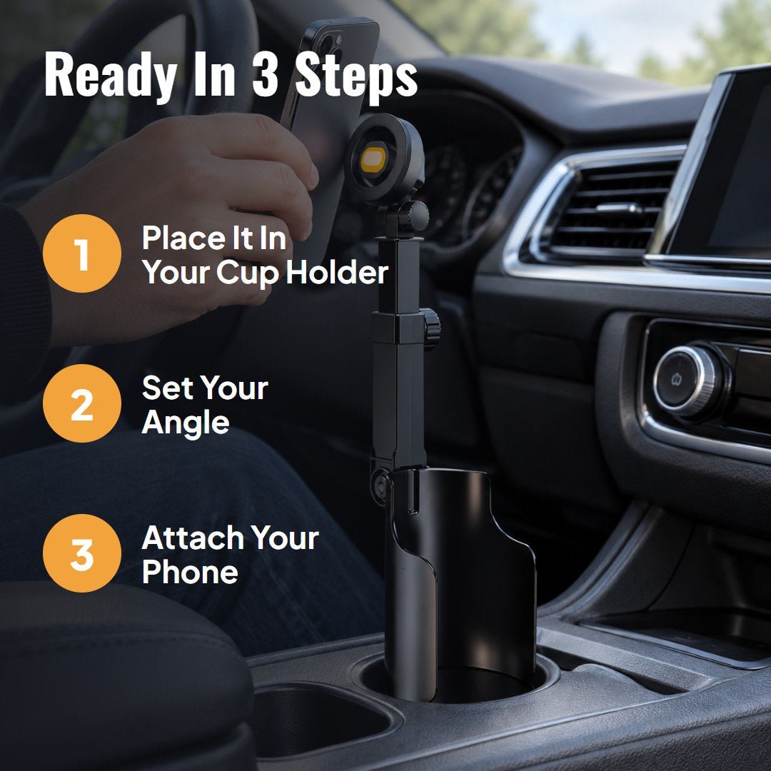 Cuplo™ Car Cup Holder Phone Mount
