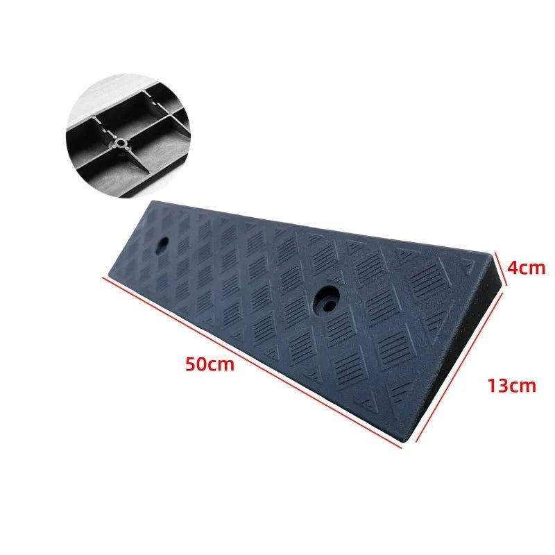 Cura Driveway Curb Ramp | Lightweight PVC, Anti-Slip Surface for Cars and Wheelchairs - Hartwella