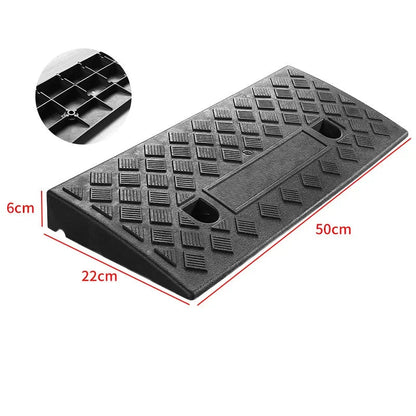 Cura Driveway Curb Ramp | Lightweight PVC, Anti-Slip Surface for Cars and Wheelchairs - Hartwella