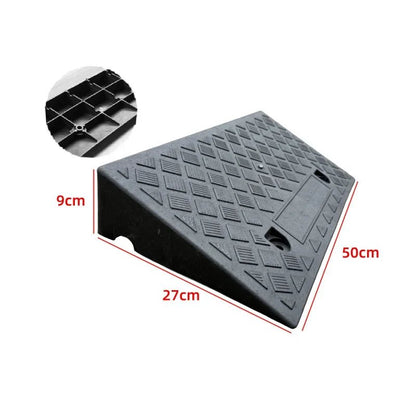 Cura Driveway Curb Ramp | Lightweight PVC, Anti-Slip Surface for Cars and Wheelchairs - Hartwella