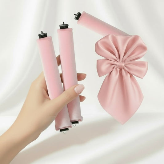 Cura Heatless Curling Rods | Soft Foam Rollers with Clips, Flexible and Travel-Friendly - Hartwella