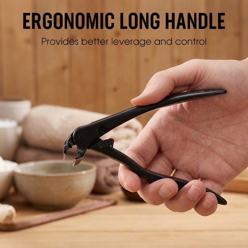 Cura Nail Clipper | Ergonomic Stainless Steel, Wide Jaw for Thick Nails - Hartwella