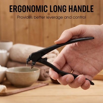 Cura Nail Clipper | Ergonomic Stainless Steel, Wide Jaw for Thick Nails - Hartwella