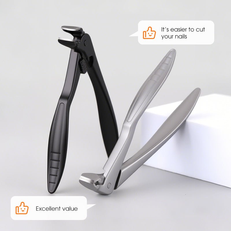 Cura Nail Clipper | Ergonomic Stainless Steel, Wide Jaw for Thick Nails - Hartwella