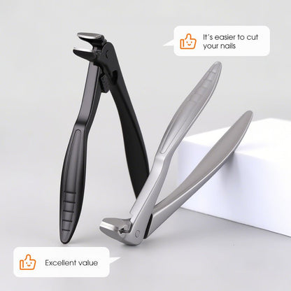 Cura Nail Clipper | Ergonomic Stainless Steel, Wide Jaw for Thick Nails - Hartwella