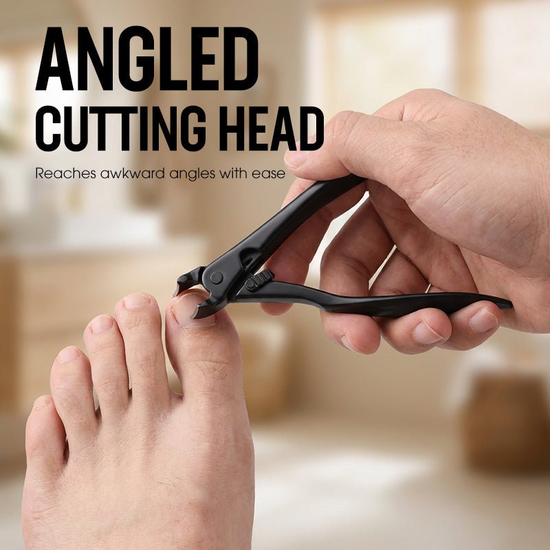 Cura Nail Clipper | Ergonomic Stainless Steel, Wide Jaw for Thick Nails - Hartwella