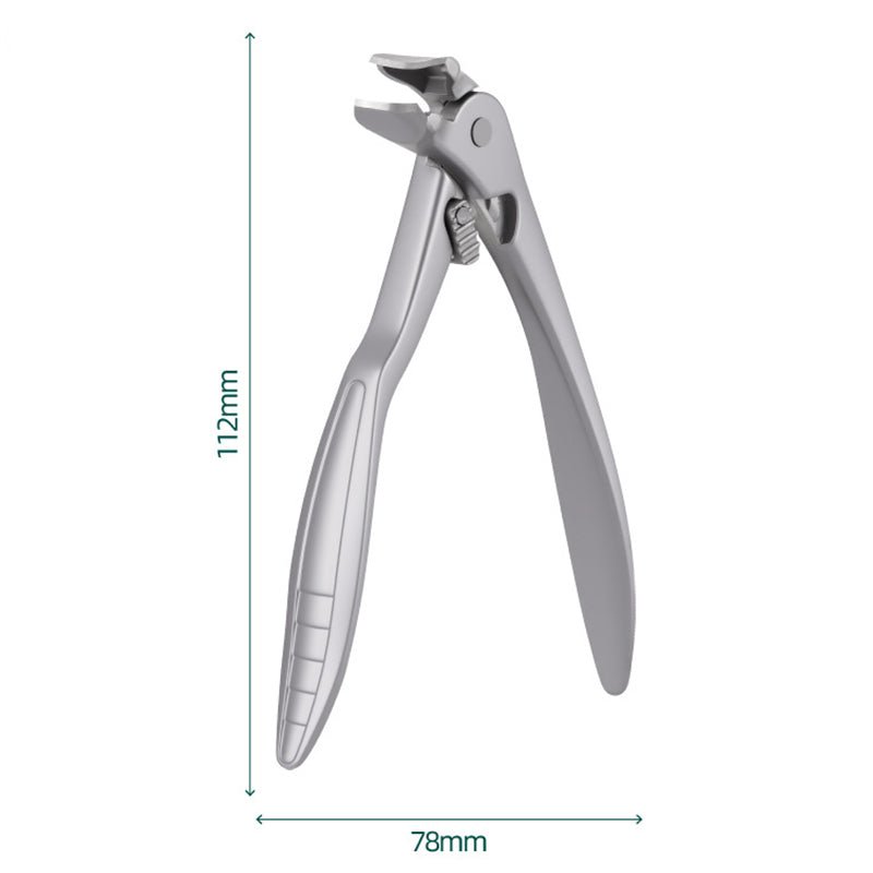Cura Nail Clipper | Ergonomic Stainless Steel, Wide Jaw for Thick Nails - Hartwella