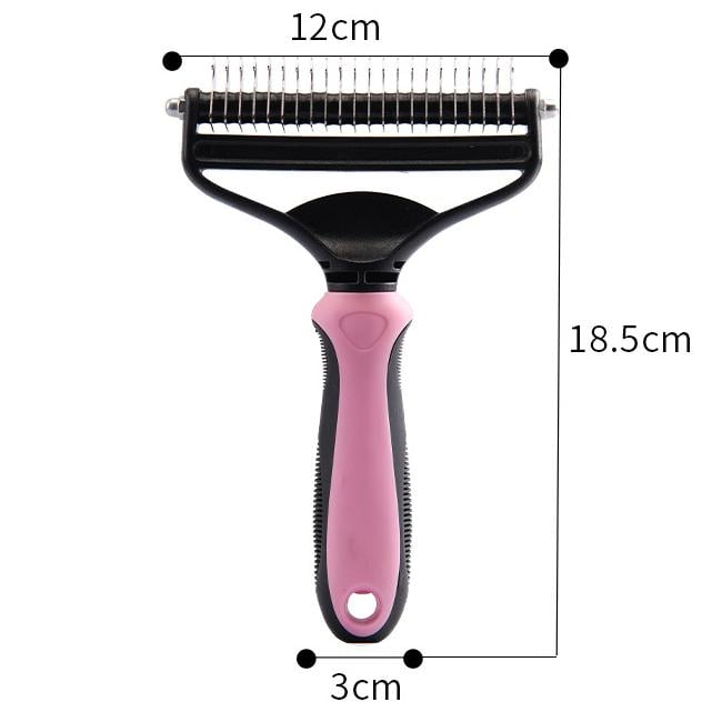 Dapper Dog Brush | 2 - in - 1 Deshedding and Undercoat Rake for Medium to Large Dogs - Hartwella