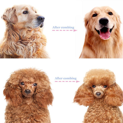 Dapper Dog Brush | 2 - in - 1 Deshedding and Undercoat Rake for Medium to Large Dogs - Hartwella