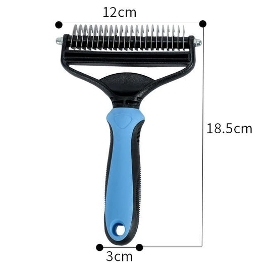 Dapper Dog Brush | 2 - in - 1 Deshedding and Undercoat Rake for Medium to Large Dogs - Hartwella