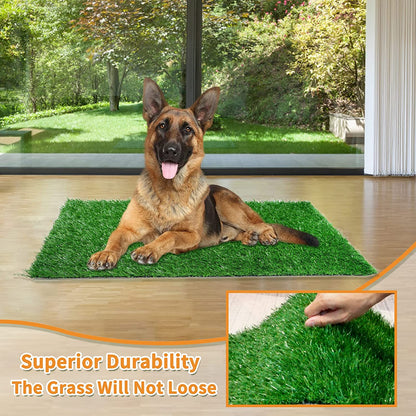 Dapper Dog Turf | Indoor Potty Solution, Easy Clean Grass Pee Pads - Hartwella