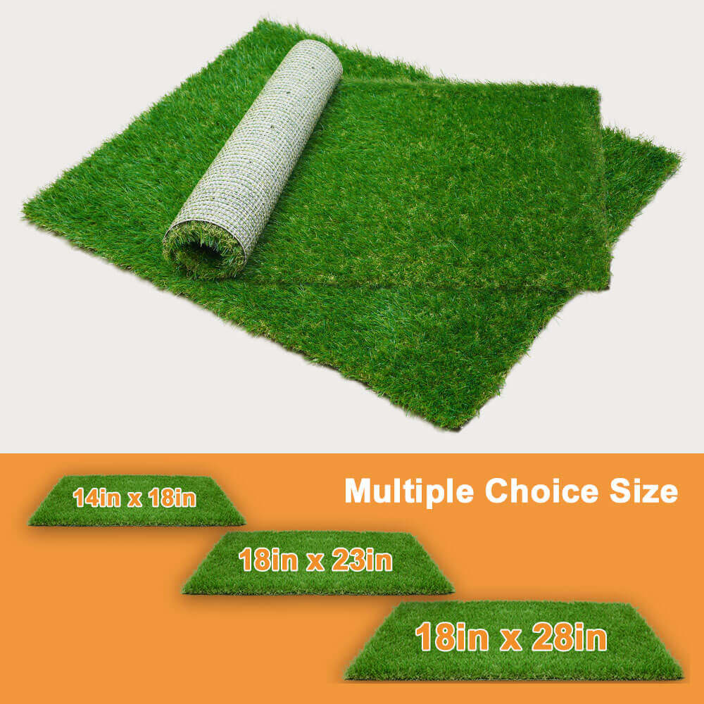 Dapper Dog Turf | Indoor Potty Solution, Easy Clean Grass Pee Pads - Hartwella