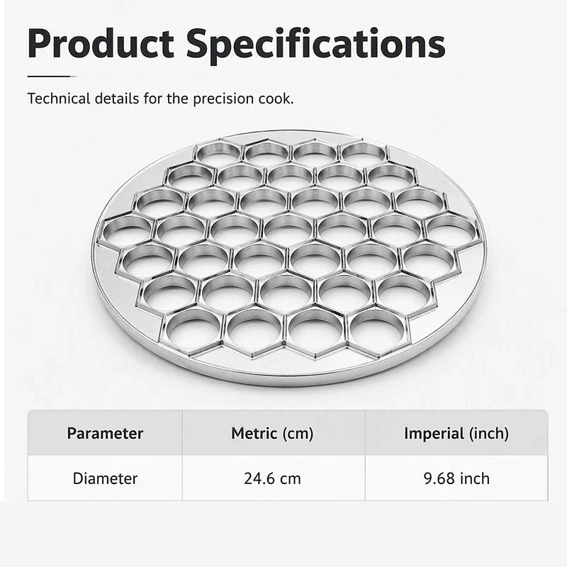 Dara Dumpling Maker | Aluminum Alloy, 37-Hole - Hartwella