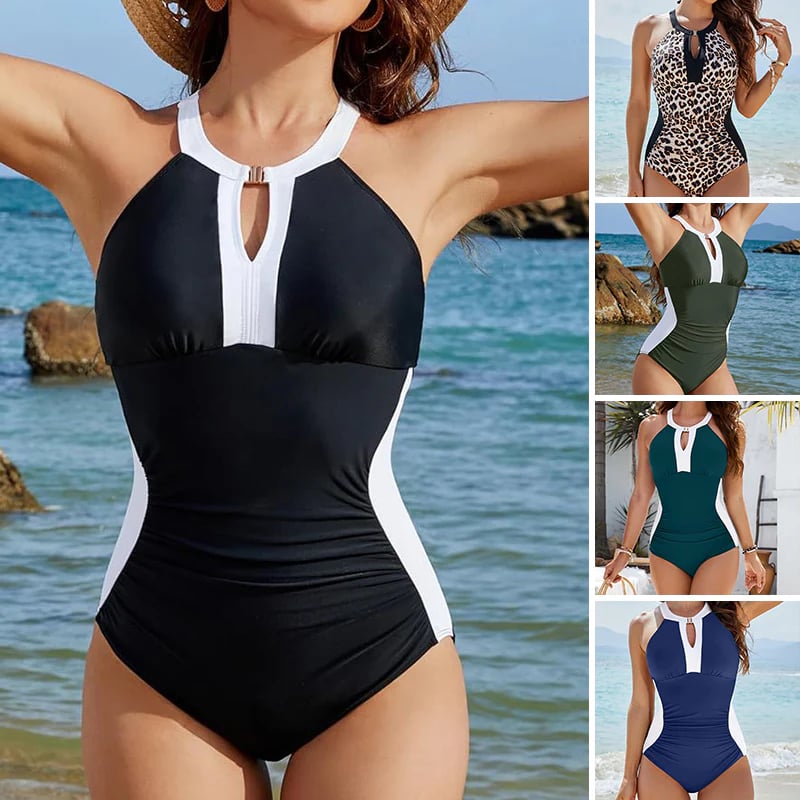 Dara One-Piece Swimsuit | Deep V Slimming, Adjustable Support - Hartwella