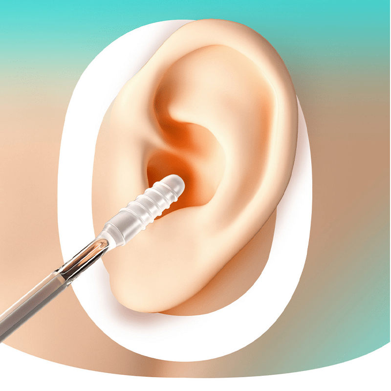 Daxon Double-Ended Ear Wax Removal Swabs | Transparent Resin Adhesive, 24 Pieces - Hartwella