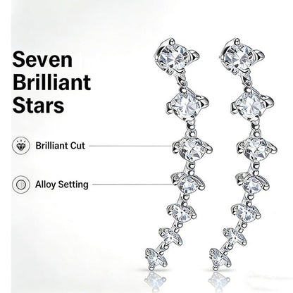 Dazzle Crawler Earrings for Women | Zirconia Stones, Unique Ear Climber Design - Hartwella