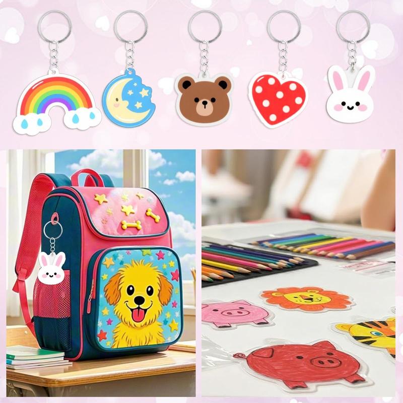 Dazzle Keychain Set | DIY Shrinky Dinks for Kids - Hartwella