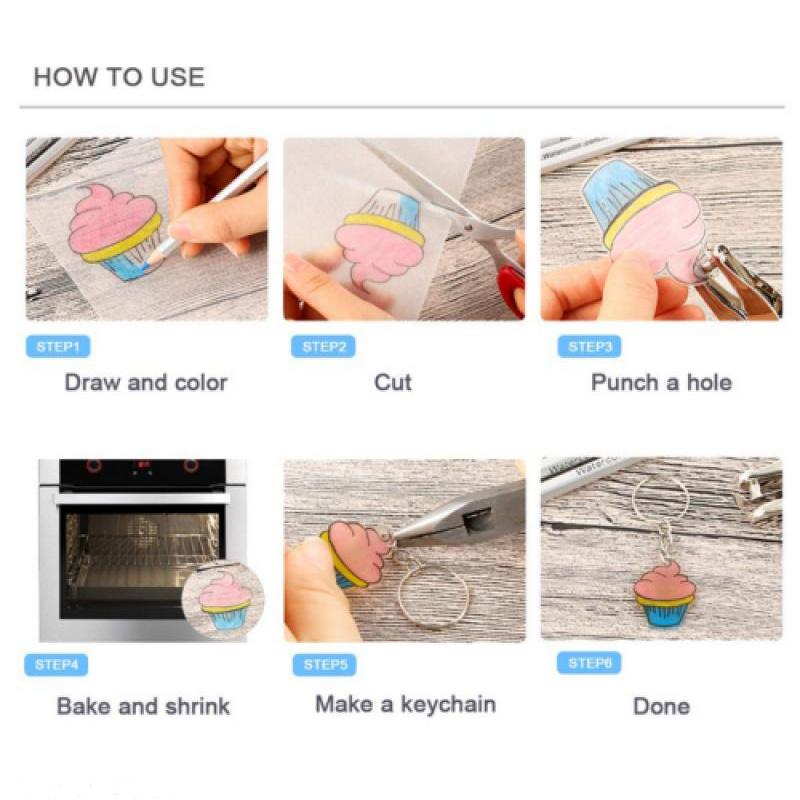 Dazzle Keychain Set | DIY Shrinky Dinks for Kids - Hartwella