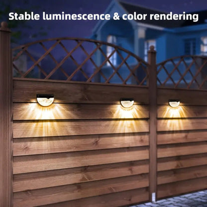 Dazzle Solar Fence Lights | Waterproof, Automatic On/Off, Elegant Design - Hartwella