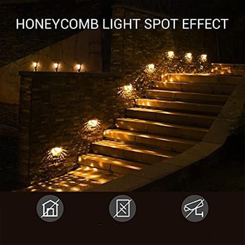 Dazzle Solar Fence Lights | Waterproof, Automatic On/Off, Elegant Design - Hartwella