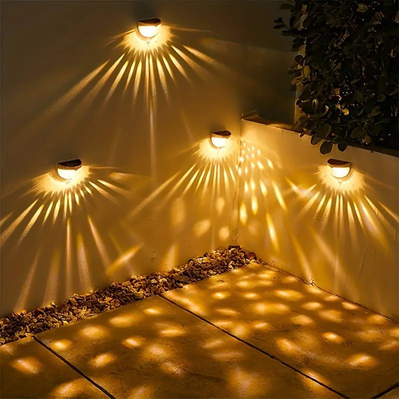 Dazzle Solar Fence Lights | Waterproof, Automatic On/Off, Elegant Design - Hartwella