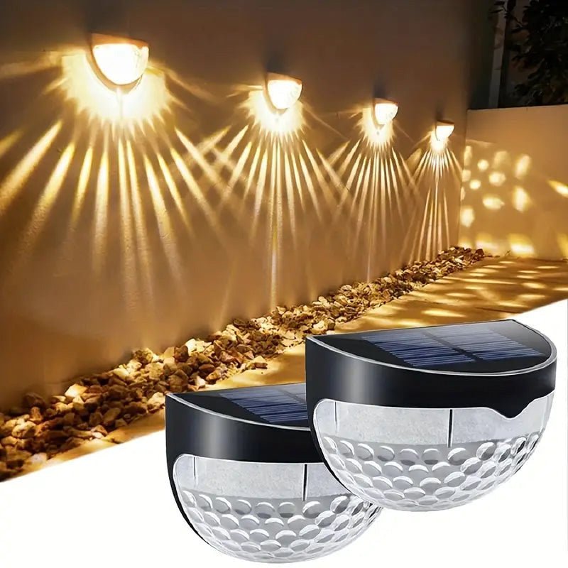 Dazzle Solar Fence Lights | Waterproof, Automatic On/Off, Elegant Design - Hartwella