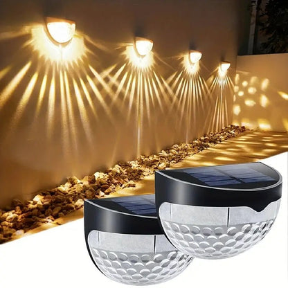 Dazzle Solar Fence Lights | Waterproof, Automatic On/Off, Elegant Design - Hartwella