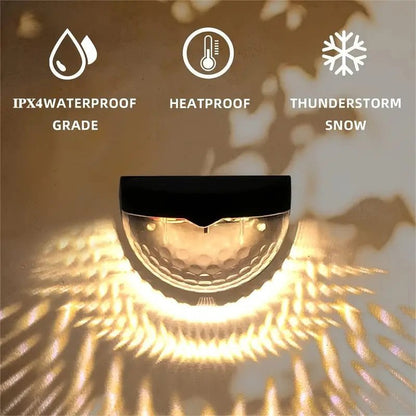 Dazzle Solar Fence Lights | Waterproof, Automatic On/Off, Elegant Design - Hartwella