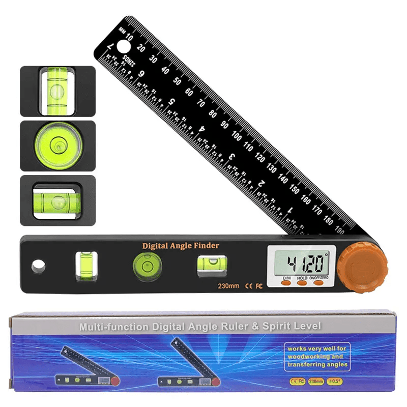 DigiAngle Pro Ruler | 4 - in - 1 Digital Angle Finder - Hartwella