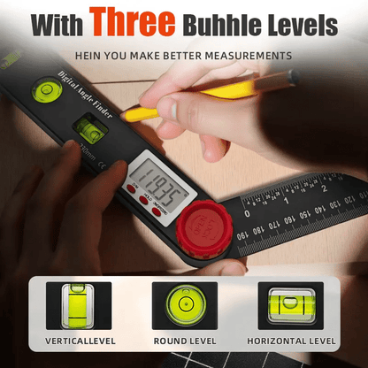 DigiAngle Pro Ruler | 4 - in - 1 Digital Angle Finder - Hartwella