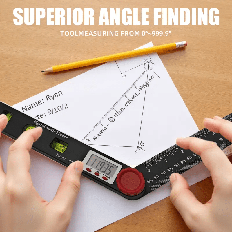 DigiAngle Pro Ruler | 4 - in - 1 Digital Angle Finder - Hartwella