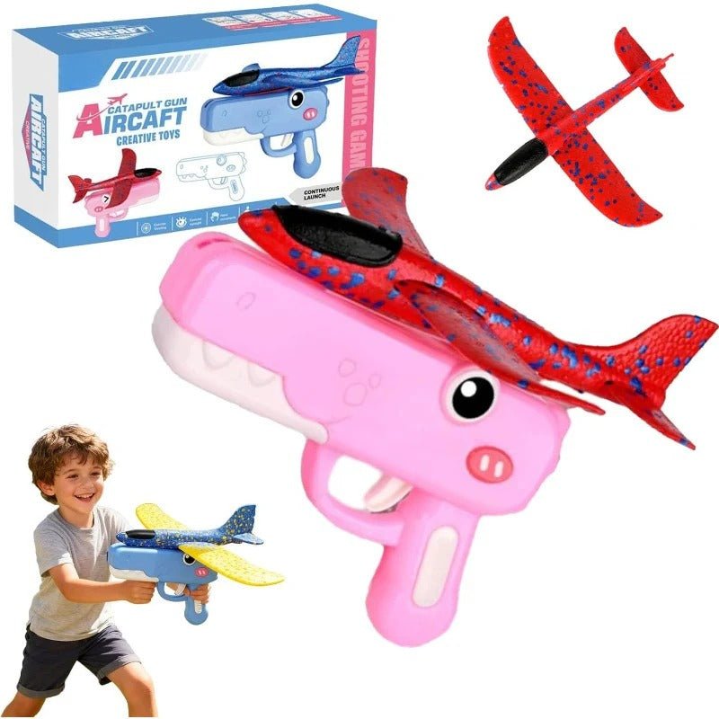 Dino Glider Launcher | Foam Airplane Toy - Hartwella