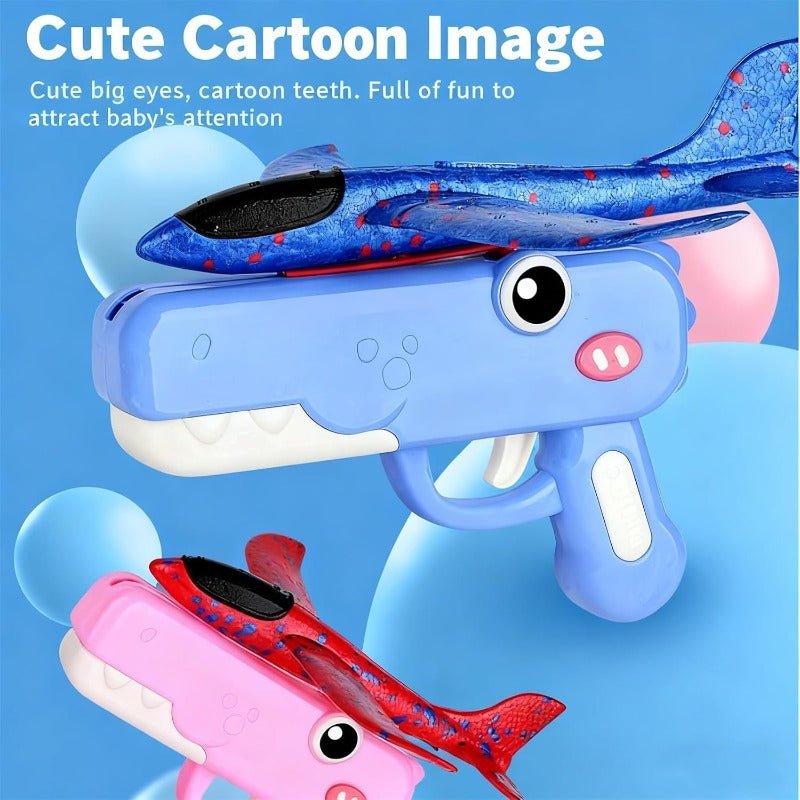 Dino Glider Launcher | Foam Airplane Toy - Hartwella