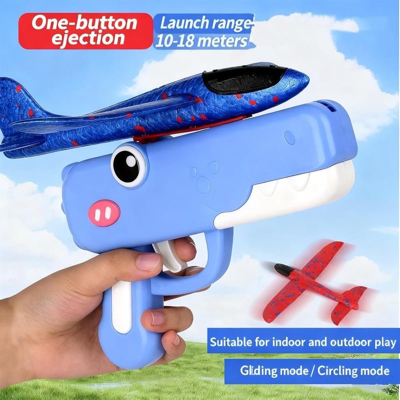 Dino Glider Launcher | Foam Airplane Toy - Hartwella
