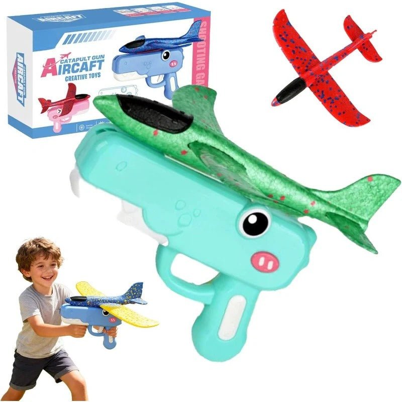 Dino Glider Launcher | Foam Airplane Toy - Hartwella